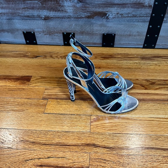 Giuseppe Zanotti Vicini Argento Heeled Sandals - Picture 6 of 8